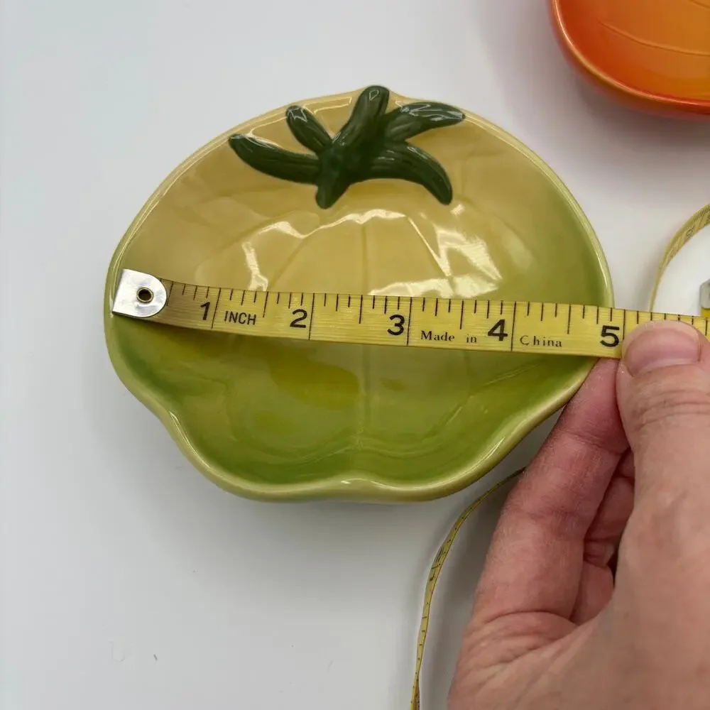 Williams Sonoma Vintage Ceramic Heirloom Tomato Dish Dip Salsa qty 2 replacement